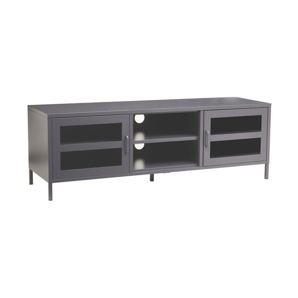 Comodă TV gri din oțel 150x50x45 cm Acier – Premier Housewares