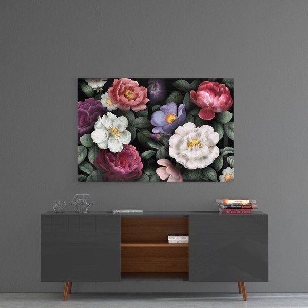 Tablou din sticlă Insigne Flowers-image-1