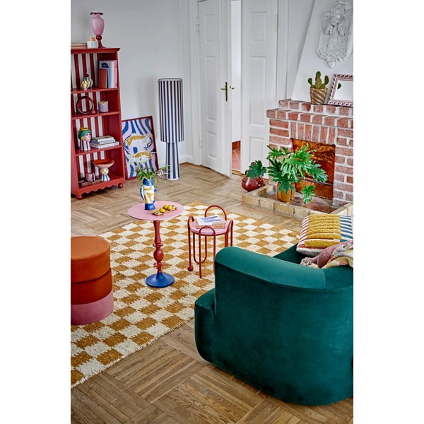 Covor bej/chihlimbar din bumbac 140x200 cm Chola – Bloomingville-image-1