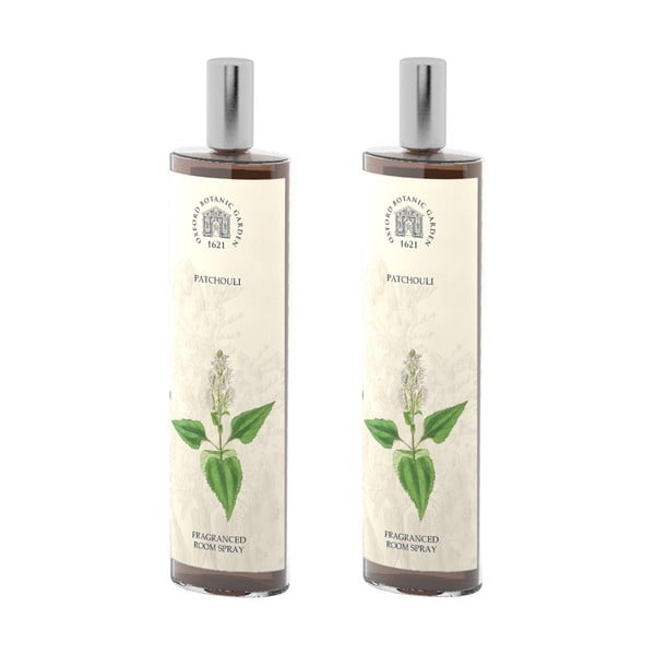 Set 2 spray-uri parfumate de interior cu aromă de patchouli Bahoma London Fragranced, 100 ml