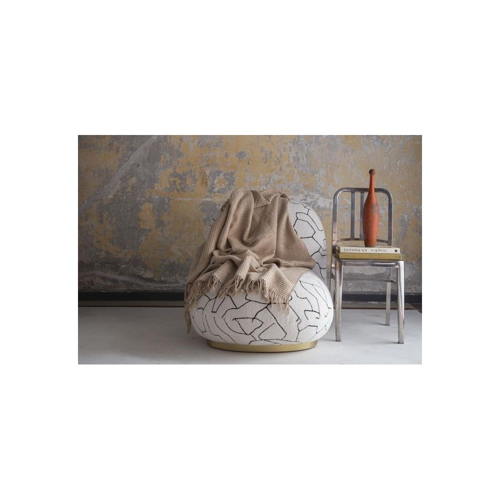 Pătură bej 130x170 cm Brighton – Mijolnir