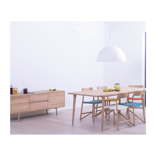 Comodă TV din lemn masiv de stejar Gazzda Fawn-image-2