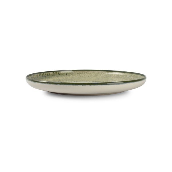 Farfurie verde/crem din gresie ø 27 cm Gravel – ONA-image-2