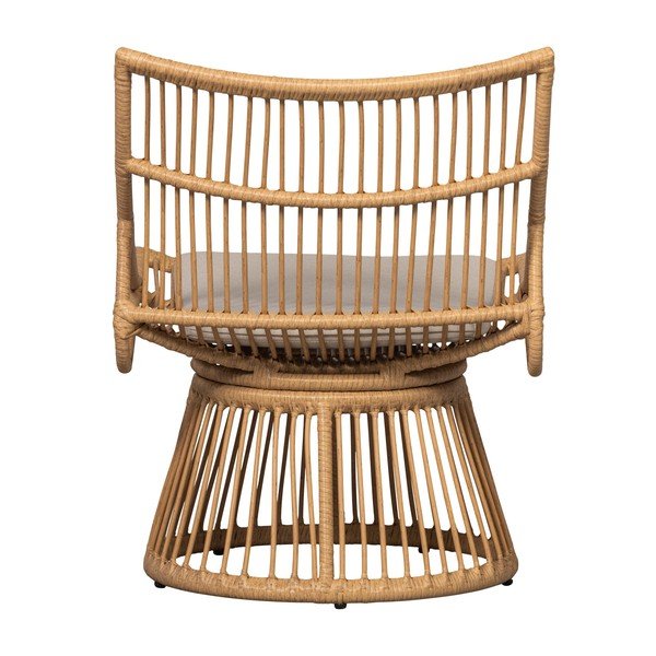 Fotoliu de grădină în culoare naturală din ratan artificial Alatna – WOOOD-image-4