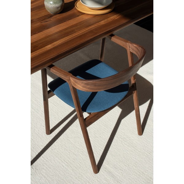 Scaun de dining albastru/maro Muna – Gazzda-image-1