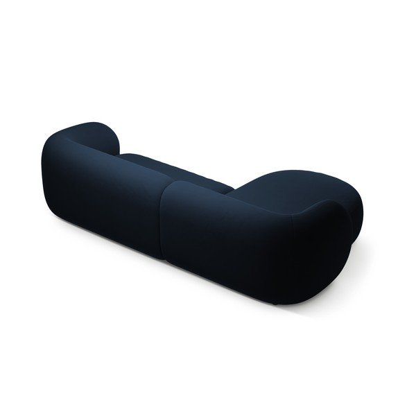 Colțar albastru cu tapițerie din catifea (cu colț pe partea stângă/cu șezlong) Kate – Micadoni -image-2