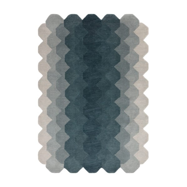 Covor albastru din lână 120x170 cm Hive – Asiatic Carpets