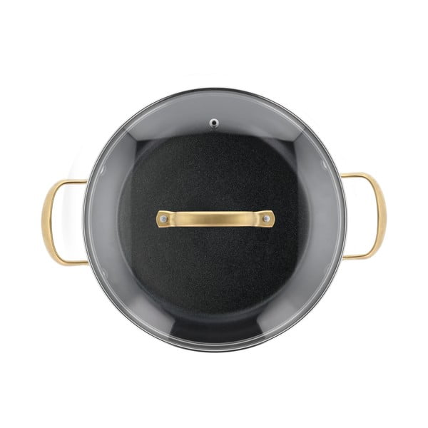 Oală cu capac/cu suprafață antiaderentă din aluminiu 2,6 l adecvată pentru plita cu inducție – Holm-image-2