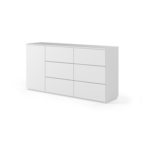 Comodă TV albă cu ușă și 6 sertare Join TemaHome-image-2