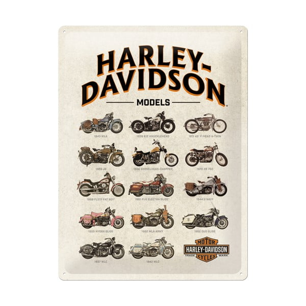Placă decorativă de perete Postershop Harley-Davidson Modely