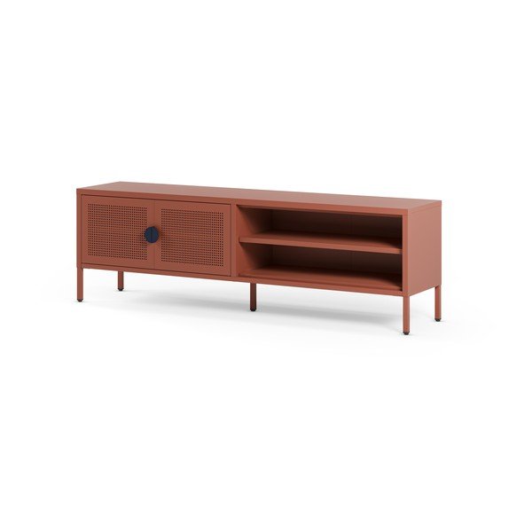 Comodă TV teracotă din metal 160x50x35 cm Sayla – Marckeric-image-4