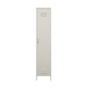 Dulap gri deschis din metal cu încuietoare 37x182x39 cm Bradford – Støraa