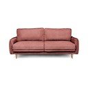 Canapea roșie extensibilă cu tapițerie din stofă bouclé 215 cm Patti – Bonami Selection