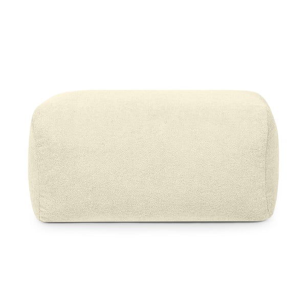 Fotoliu bean bag crem cu tapițerie din țesătură bouclé Plus 100 Lounge – SLOWDOWN-image-2