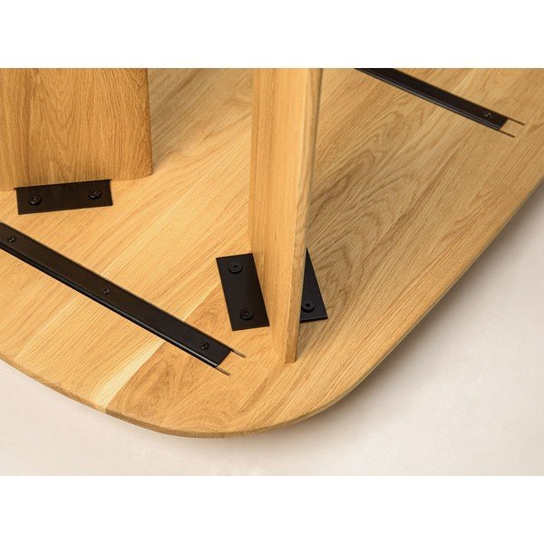 Măsuță de cafea în culoare naturală din lemn de stejar 60x120 cm Charlotte – Micadoni -image-4