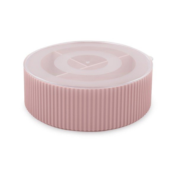 Organizator de baie roz pentru cosmetice din plastic – Mioli Decor