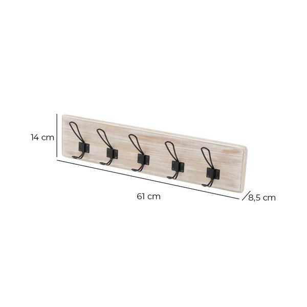 Cuier de perete din lemn de paulownia – Casa Selección-image-3