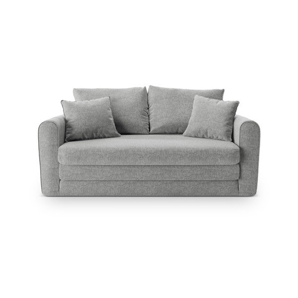 Canapea gri deschis extensibilă 158 cm Lido – Micadoni -image-2