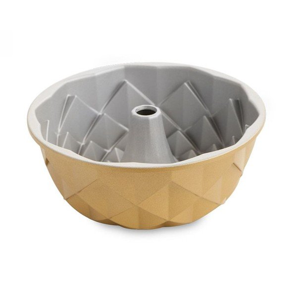 Formă pentru chec bundt /guguluf Nordic Ware Jubilee, 2,4 l, auriu-image-1