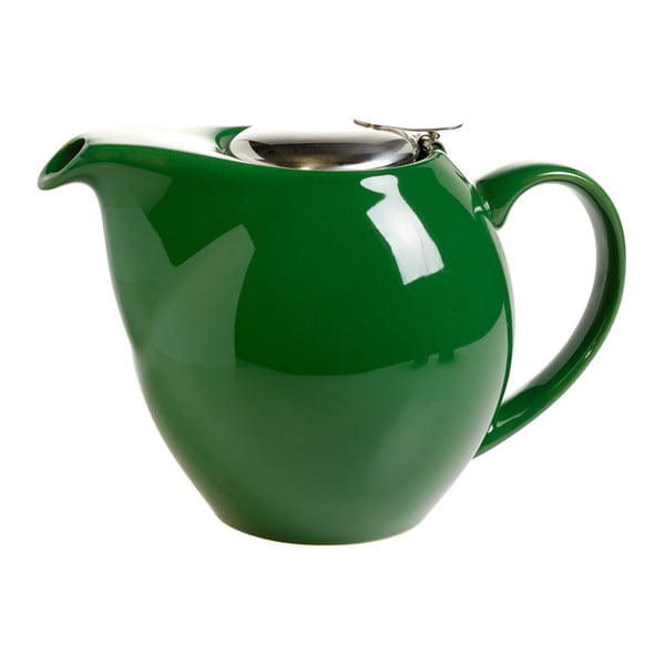 Ceainic din ceramică cu sită pentru ceai Maxwell & Williams Infusions T, 1 L, verde închis