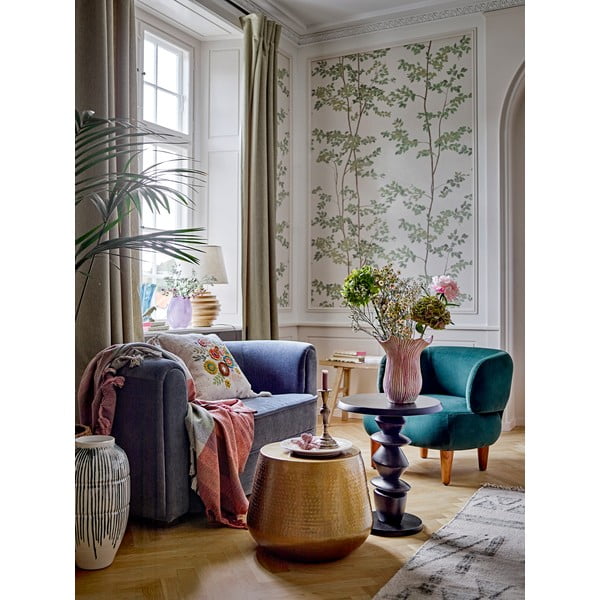 Măsuță de cafea aurie rotundă din metal ø 50 cm Avola – Bloomingville-image-1