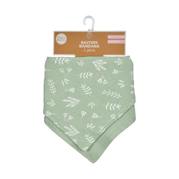 Bavete verde 2 buc. din muselină – Bébé Douceur-image-4