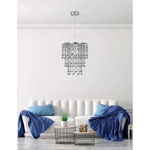 Lustră argintie ø 22,5 cm Roni – Candellux Lighting-image-1