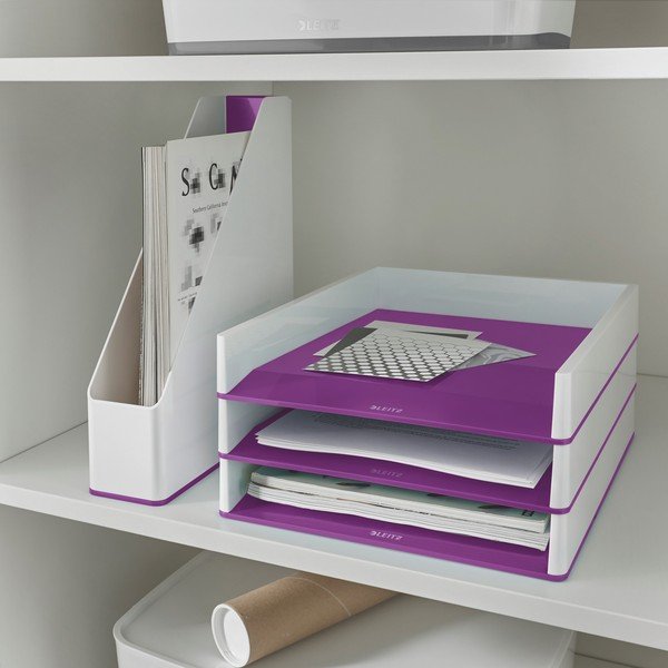 Suport pentru documente Leitz WOW alb-violet-image-1
