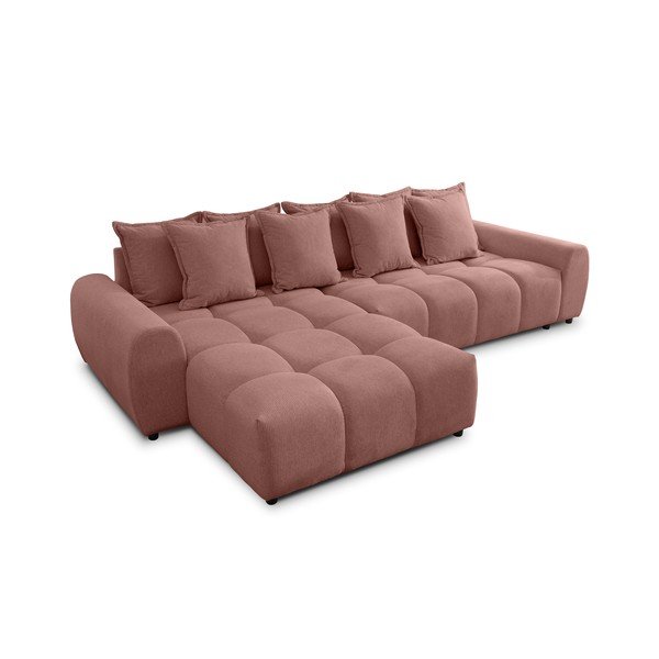 Colțar teracotă (cu colț pe partea stângă/cu șezlong) Albane  – Ropez-image-2