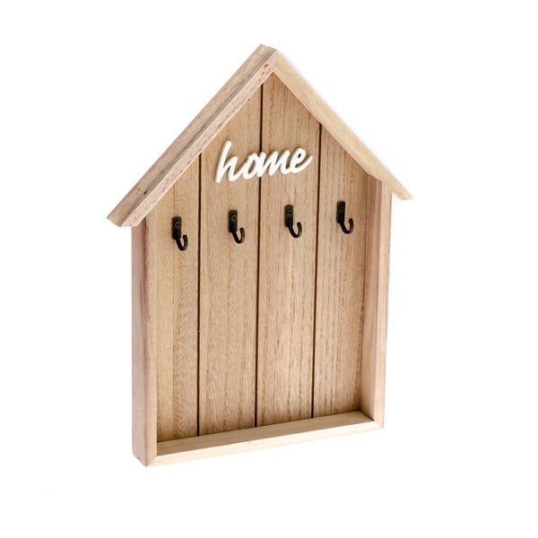 Cuier din lemn pentru chei în formă de casă Dakls