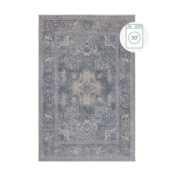 Covor verde lavabil din amestec de fibre reciclate 80x150 cm Windsor – Flair Rugs