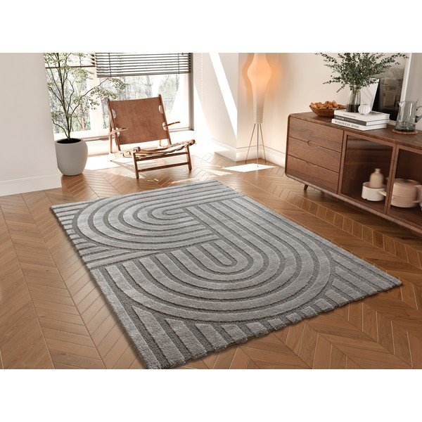 Covor gri 160x230 cm Snowy – Universal-image-1