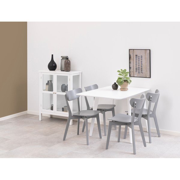 Scaun de sufragerie gri Roxby - Actona-image-1