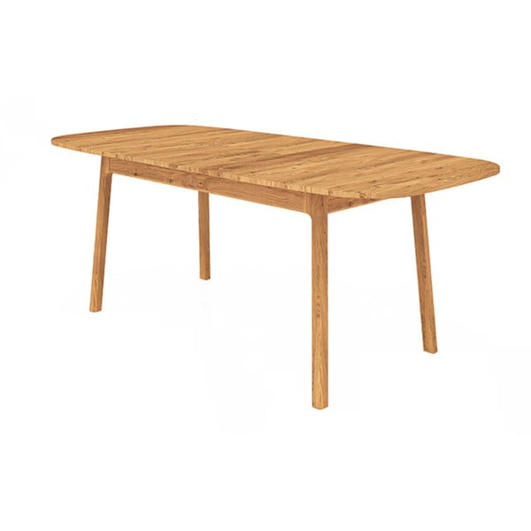 Masă de dining în culoare naturală din lemn   de stejar 90x200 cm Twig – The Beds