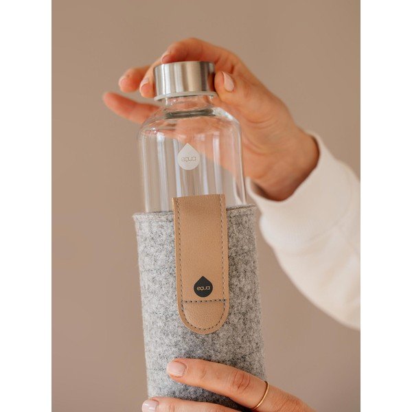 Sticlă din sticlă borosilicată cu husă din pâslă Equa Mismatch Sand Sky, 750 ml-image-3