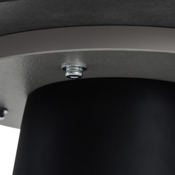 Măsuță de cafea neagră/gri închis cu blat cu aspect de marmură ø 45 cm Tango – Furnhouse-image-4