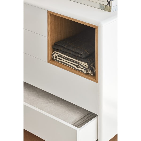 Comodă crem 90x90x40 cm Corvo – Teulat-image-1