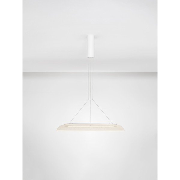 Lustră alb mat LED din aluminiu cu abajur din sticlă acrilică ø 60 cm Mantle – Nova Luce-image-4