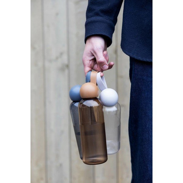 Sticlă gri închis de călătorie din plastic reciclat 600 ml Ture – Sagaform-image-2