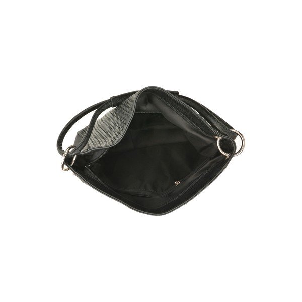 Geantă din piele Luisa Vannini, negru-image-4