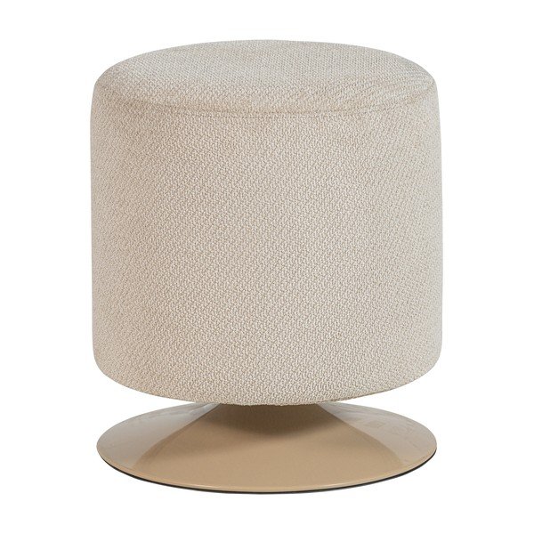 Puf bej cu tapițerie din țesătură bouclé Islen – WOOOD