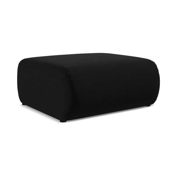 Taburet negru cu tapițerie din catifea Ekahi – Makamii-image-2