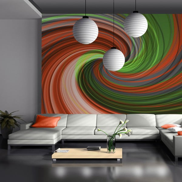 Tapet format mare Artgeist Swirling Rainbow, 350 x 270 cm