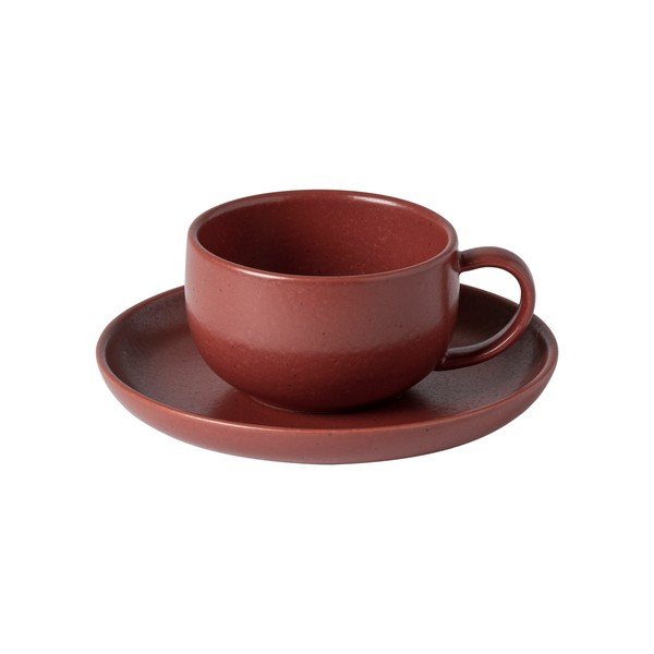 Ceașcă roșie din gresie ceramică 210 ml Pacifica – Casafina