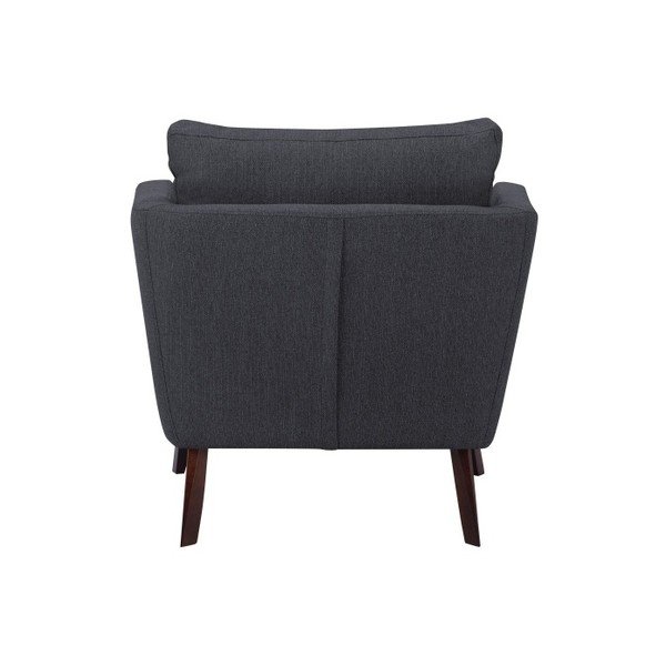 Fotoliu Mazzini Sofas Elena, gri închi-image-1