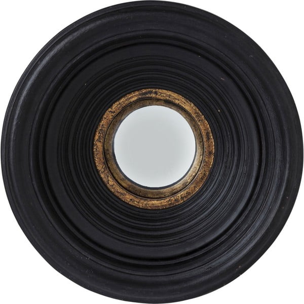 Oglindă perete Kare Design Convec, Ø 38 cm, negru