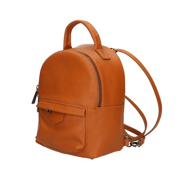 Rucsac din piele maro Chicca Borse-image-1