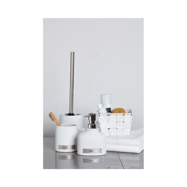 Dozator din ceramică pentru săpun lichid Wenko Polaris, alb-image-1