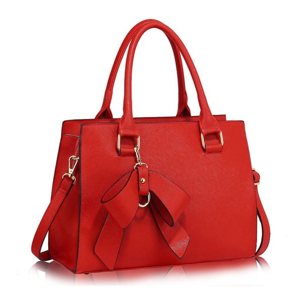 Geantă L&S Bags Bowcharm, roșu 