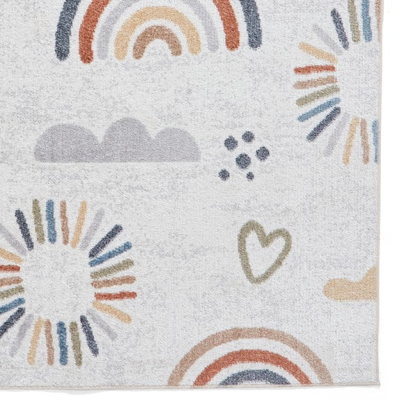 Covor pentru copii crem 80x150 cm Vida Kids Rainbow – Think Rugs-image-3